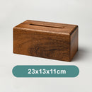 Black Walnut Tissue Dispenser Box Wooden Dining Table Paper Container
