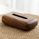 Black Walnut Tissue Dispenser Box Wooden Dining Table Paper Container