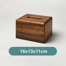 Black Walnut Tissue Dispenser Box Wooden Dining Table Paper Container