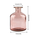 Brown Retro Glass Vase Plant Flowers Bottle Flower Arrangement Hydroponic Terrarium Desktop Vase Creative Home Decor Flower Pot