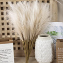 10pcs Fluffy Pampas Grass Artificial Simulation Plant Flowers  for Wedding Boho Bouquet Home Party Decoration Reed Floral Decor