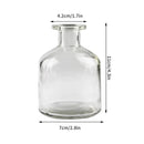 Brown Retro Glass Vase Plant Flowers Bottle Flower Arrangement Hydroponic Terrarium Desktop Vase Creative Home Decor Flower Pot