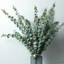 12/36pcs Green Artificial Eucalyptus Stems Fake Plants Eucalyptus Leaves Branches Flower Bouquet Wedding Christmas Party Decor