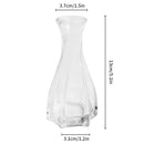 Brown Retro Glass Vase Plant Flowers Bottle Flower Arrangement Hydroponic Terrarium Desktop Vase Creative Home Decor Flower Pot