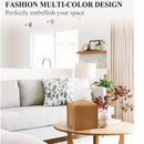 Tissue Box Cover Holder, Square with Bottom Belt by Carrot's Den -PU Leather Decorative Organizer for Tabletop, Bathroom,Office