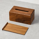 Black Walnut Tissue Dispenser Box Wooden Dining Table Paper Container