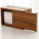 Black Walnut Tissue Dispenser Box Wooden Dining Table Paper Container